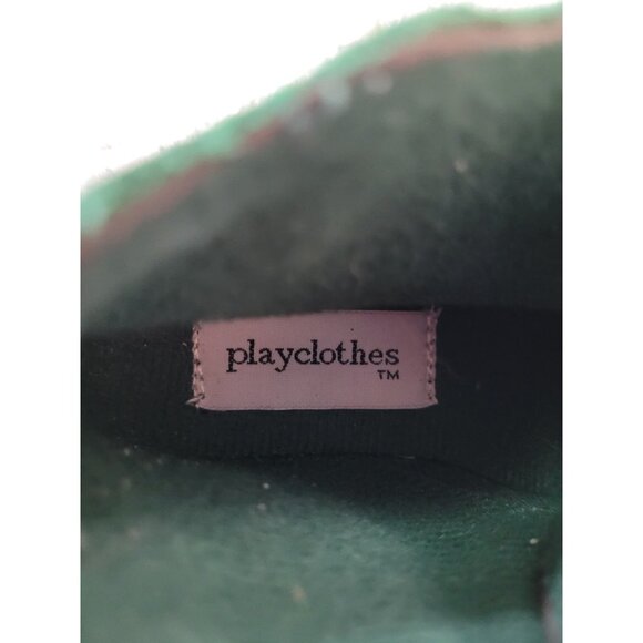 Toddler Girls Suede Lace Up Ankle Boots Size 7 Green Playclothes Embroidered - Picture 8 of 8